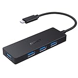AUKEY Hub USB-C 4 Porte USB 3.0 Adattatore Type C per MacBook Pro 2017/2016, Google Chromebook Pixel, Dell XPS 13, ASUS ZenBook e altri dispositivi USB C