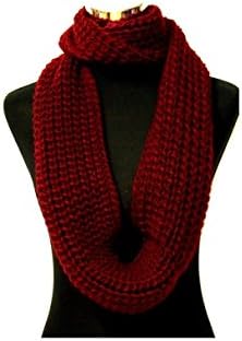 Sponsored Ad – Cosy Knitted Winter Loop Scarf, Chunky Knitted Snood Cowl Neck Warmer - Multiple Colour Options