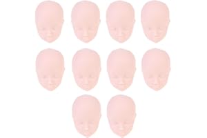 SUPVOX 10pcs Doll Making Heads Replacing Doll Heads Doll Parts Repair Doll Crafting Accessories Cosmetic Makeup Supplies