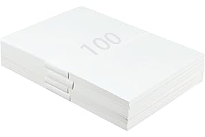 Flewdart 100pcs reispapier A4 (297x210mm) Druckbares eindicken, rice paper druck xuan papier, reis papier für chinesische japanische kalligraphie Tusche Malerei (Halbgegartes Xuan weiß)