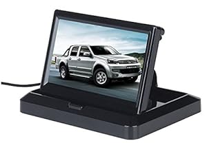 BW 5.0" Foldable Digital HD 800 * 480 TFT LCD Car Rear View Backup Monitor for Car Reversing Camera, Car Rearview Camara,CCTV Camera DVD