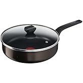 TEFAL Easy Cook & Clean B5543302 Non-Stick Frying Pan with Lid Suitable for All Heat Sources Except Induction 26 cm