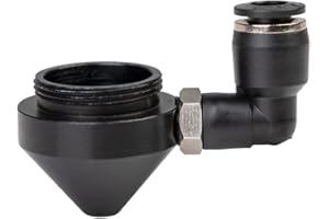 Cloudray Boquilla de aire N01 para lente de CO2 Dia.20 FL38.1 con accesorio para grabador de CO2 con cabezal láser (boquilla corta A)