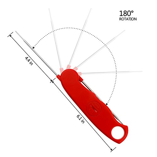 Philonext digitales Fleisch-Thermometer mit LED Hintergrundbeleuchtung für Fleisch Kochen Essen BBQ Küche Grill Wasser Süßigkeiten Zucker - 8
