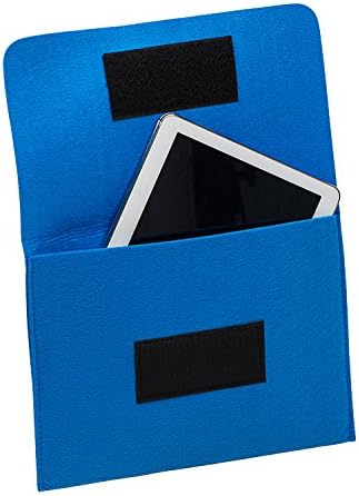 Felt Tablet PC Sleeve Bag Case with Velcro Closure – Blue