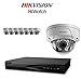 Produktbild hiwatch von HIKVISION 4 MP IP Sicherheit Kamera System mit 8 CH Poe HD NVR und 8 x 4 Megapixel 2688 x 1520 Wetterfest CCTV Vandal Proof Dome Kamera, Power Over Ethernet Kit