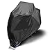 Produktbild Qhui Motorradabdeckung 210D Oxford Stoff Motorradgarage Winterfest Wasserdichte Atmungsaktiv Motorrad Abdeckplane Outdoor, 265*105*125cm für Harley-Davidson, Honda, Suzuki, Kawasaki, Yamaha, usw.