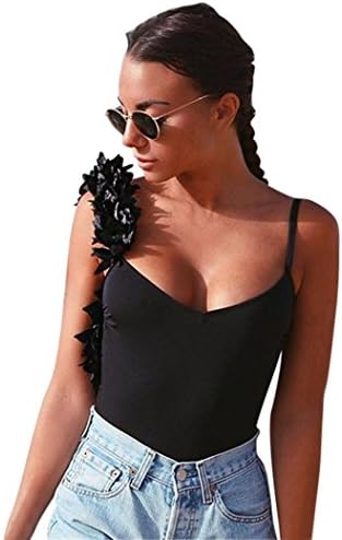 Womens Swimwear, SHOBDW Women Three-Dimensional Flowers One-Piece Swimsuit Backless Swimwear Jumpsuit