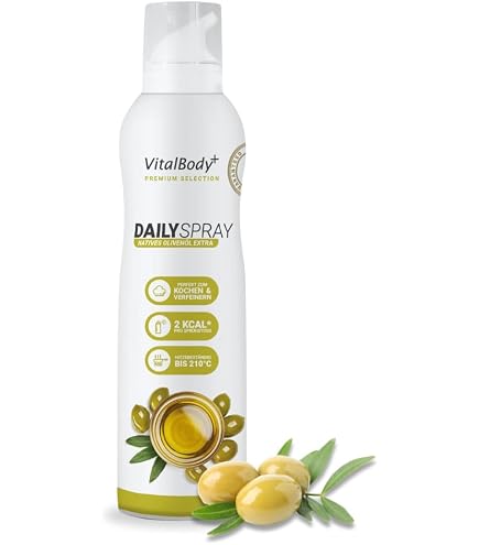 ESN 2 Calories Oil Spray, Rapeseed Oil, 200 ml, 800 Sprays, Suitable for Baking, Cooking & Grilling Grocery