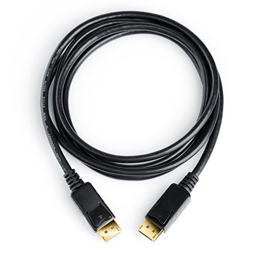 CSL – 2m Ultra HD (4k) Displayport 1.2v (DP) auf Displayport 1.2v (DP) Kabel | inkl. Speerfunktion | Auflösung bis zu 3840 x 2160 | Zertifiziert | dreifach geschirmt | 24k vergoldete Kontakte | für Grafikkarten / PC und Apple - 3