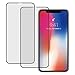 Produktbild QHZHGW 2 Stücke iPhone X Panzerglas, Volle Abdeckung Schwarz, Hüllenfreundlich, Full Coverage HD Ultra Klar, 9H Härte, iPhone X Schutzfolie (Schwarz)