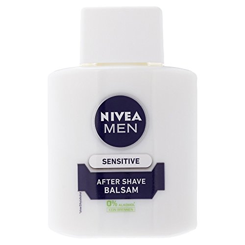 NIVEA Men, 6er Pack After Shave Balsam für Männer, 6 x 100 ml Flasche, Sensitive, 0% Alkohol
