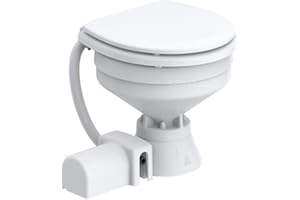 NAUTICA DDR SRL Toilettes WC Compact - électrique 12 V en porcelaine - Bateau Nautico Camper Cabina