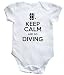 HippoWarehouse Keep Calm and Go Diving baby vest boys girls