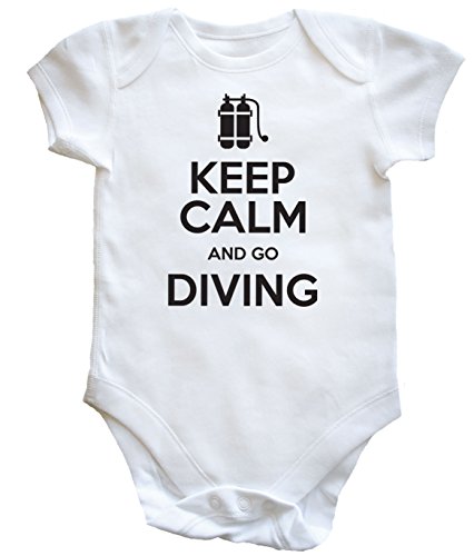 HippoWarehouse Keep Calm and Go Diving baby vest boys girls