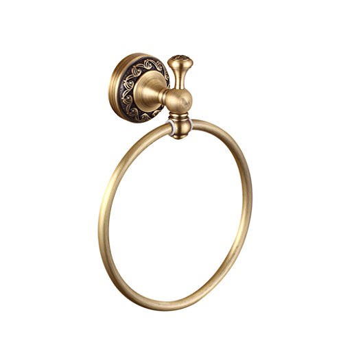Preisvergleich Produktbild HAIYING Tuch-Ring-Fester Messingweinlese-Antiken-Bronze-Badezi... Tuch-Ring-Tuch-Fall-Gestell-Retro- Wand Befestigt