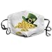 Produktbild St. Patrick S Day Hut mit Shamrock auf Goldmünze Mundmaske Unisex Anti-Staub-Baumwolle Gesichtsmaske für Männer und Frauen