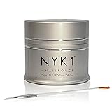 NYK1 NAIL FORCE UV and LED PowerGel ExtendaNail. Amazing Gel Nail Strengthener and Hardener for Nail Extensions, Tips, Sculpture Builder Gel, Overlays and Natural with FREE Application Brush Soak Off Formula for Regular or Gel Polish No More Broken Nails!