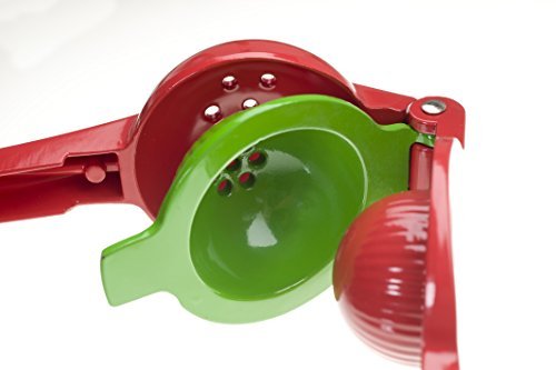 E4U rot Manuelle Zitruspresse ? Zitronenpresse Drücken Bonus Lime Spritze ? schafft frischen Fruchtsäften