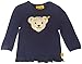 Steiff Baby Girls Sweatshirt 1/1 Arm Crew Neck Long Sleeve Sweatshirt, Blue (evening Blue Blue 3112), 6-12 months (Manufacturer size: 80)