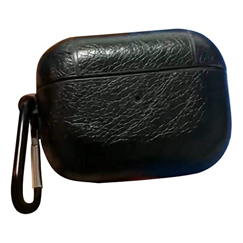 Sansee Lederhülle Für Apple AirPods Pro 2019, Leder Schutzhülle Cases Cover, Anti-verloren, Staubdicht, Kratzfest Hülle für Apple AirPods Pro