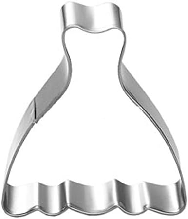 Henai Stainless Steel Wedding Dress Cookies Cutter Mold Biscuit Fondant Cake Pastry Baking Mould