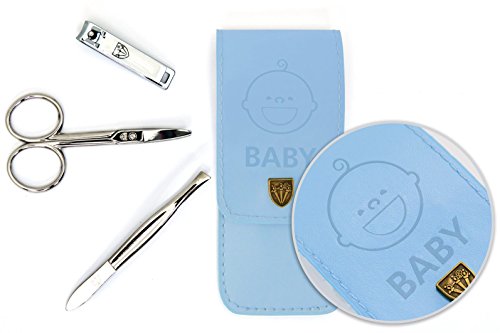 Drei Schwerter | Exklusives 3-teiliges Maniküre – Pediküre – Nagelpflege – Baby – Set / Etui für Babies und Kleinkinder | Markenqualität (677518) - 2