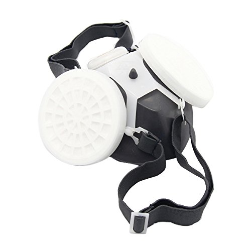 Latinaric New Sports Weiß Spray Respirator Gas Sicherheit Anti Staub Chemical Spray Maske