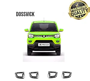 DOSSVICK Spresso Front Grill Double Plated Chrome Appliques -Set of 4