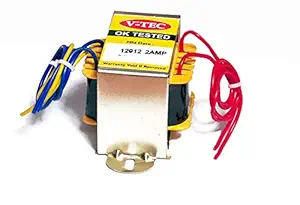 V-TEC 12V 2AMP Transformer Step Down Input 220v Output 12-0-12 Volt 2amp (2000MA) Current Used for Music system/12v Power Supply