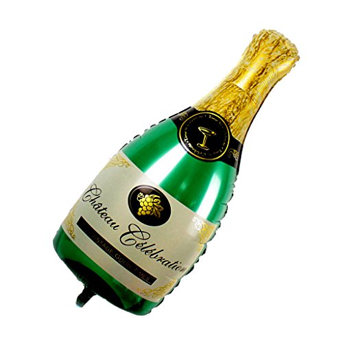 Flaschenform Hochzeit Geburtstagsparty Helium Folienballons Champagner - 9