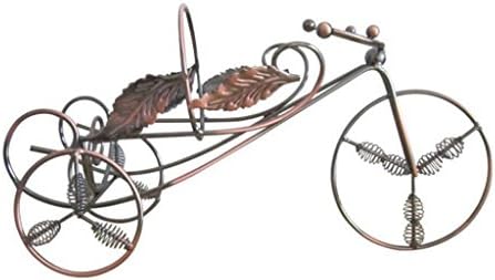 Madaye Spring tricycle single bottle wrought iron wine rack creative European wine rack 35.5*13*17cm