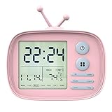 Durable y lindo - Se compone de cuerpo de ABS, caja de TV silicón de la forma y la pantalla de vidrio, resistente a los arañazos, estable y duradera Linda apariencia y color nítido de la funda de silicona hacer que el reloj atractivo para los niños y adultos.