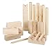 Produktbild WoodyToys Outdoor Kubb Spiel / Schach 21 tlg., Schweden Schachspiel, Wikinger Outdoorspiel aus Holz, Wurfspiel für jung und alt, Geschicklichkeitsspiel für den Sommer, inkl. Aufbewahrungsbeutel