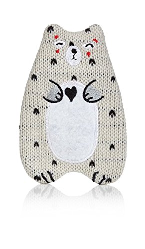 Hot Buddies Woodland Bear Knitted Cover Mini Hottie Reusable Gel Handwarmer