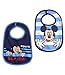 Disney Mickey Babies 2 pack bib 2015 Collection - blue