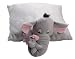 Tickles Stuffed Soft ELEPHANT Pillow Cum Cushion Toy Pillow Car 43 cm RS.529.00