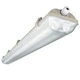 Anschluß 230V 50Hz Feuchtraumleuchte 2x36W Wannenleuchte