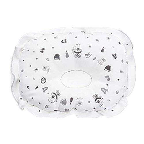 Preisvergleich Produktbild TENGGO Neugeborenebaby Kissen Säugling Verhindern Flachen Kopf Unterstützung Kissen-Grau
