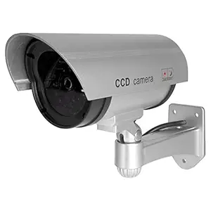 Divinext CCTV Security Fake/Dummy Camera Outdoor Bullet Camera, 80 X 50 mm, Silver