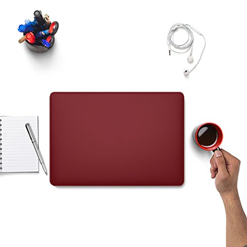 MacBook Pro 13 Hülle 2016, Infiland Ultra Slim Hochwertige Matt Gummierte Hartschale Tasche Schutzhülle Snap Case für NEUESTE 13-zoll MacBook Pro 13″ (2016 Freisetzung) A1706 / A1708 (Rotwein) - 7