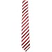 UNISEX MONO CHROME TIES NEON PARTY SCHOOL TIE FANCY DRESS DANCEWEAR CLOTH[Red/White]
