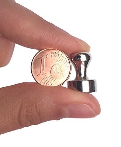 Juego de 24 imanes de neodimio para pizarras magneticas  blancas  mapas  NO apto para tablero de vidrio magn  tico   Chinchetas potentes con im  n en forma de cono    12 x 16mm per pizarra nevera magn  tica - intervisio