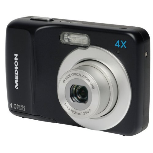 Medion LIFE MD 86590 E43020 14MP HD Digitalkamera 4-fach opt. Zoom HD Videoauflösung 720p 27 mm Weitwinkel-Objektiv Medion LIFE MD 86590 E43020 14MP HD Digitalkamera 4-fach opt. Zoom HD Videoauflösung 720p 27 mm Weitwinkel-Objektiv