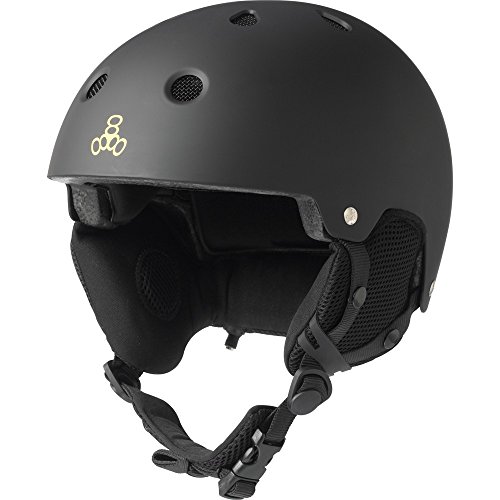 The Sales Partnership "Triple 8 Brainsaver Casco de Nieve Audio (L/XL, Negro), Color Negro, tamaño XS/S