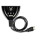 Price comparison product image Betron HDMI Switch, Switcher 3 Port, Gold Connectors, 3D support, HDMI v1.4 for HDTV, PS3, Xbox One, 360, Bluray Player, DVD Player etc (HDMI Switch with Cable)