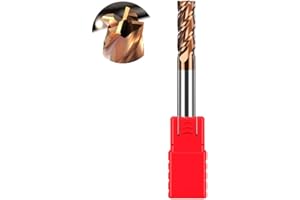 ASNOMY Fraise à queue VHM en métal dur, revêtement AlTiN 55 HRC, 4 coupes, perçage, fraisage, simple, immersion, CNC, carbure de tungstène (5 mm)