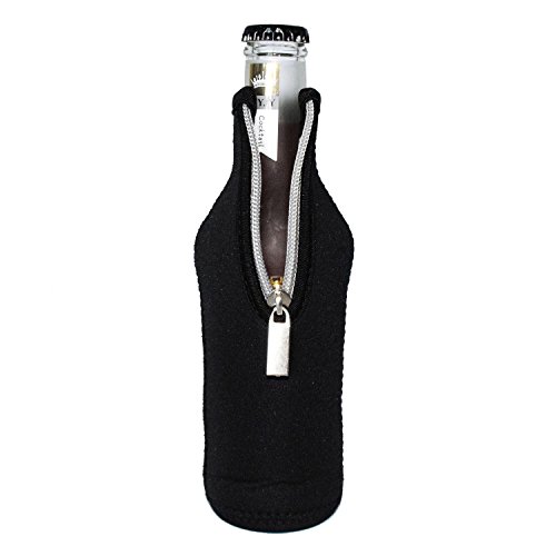 AsiaLONG Bier Flasche Kühler 6 Stück Neopren isoliert klappbar Reißverschluss Flasche Kühler Keep Ihr Getränk für 330 ml Wasser Bier Cider Getränk gekühlt - 8
