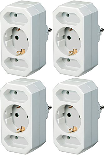 Preisvergleich Produktbild Brennenstuhl Adapterstecker Euro 2 + Schutzkontakt 1 weiß, 1508050 (4)