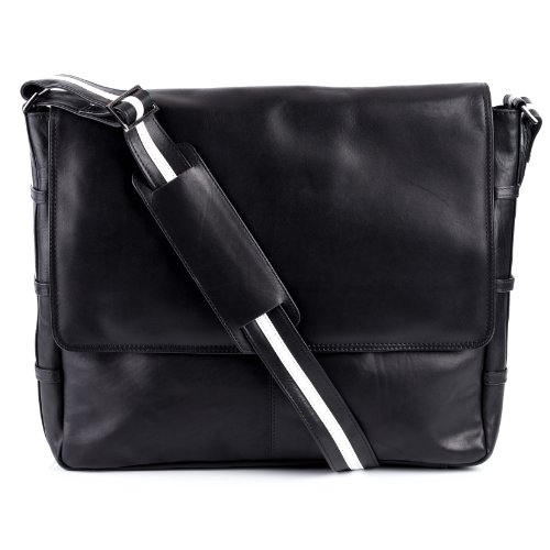 BACCINI Messenger bag ROBERTO - Umhängetasche groß fit für 14", iPad mit Extra-Abtrennung- Laptoptasche - echt Leder